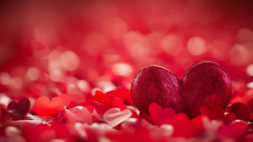 Abstract Heart Confetti Love