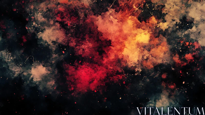 Mystical Nebula in Abstract Art