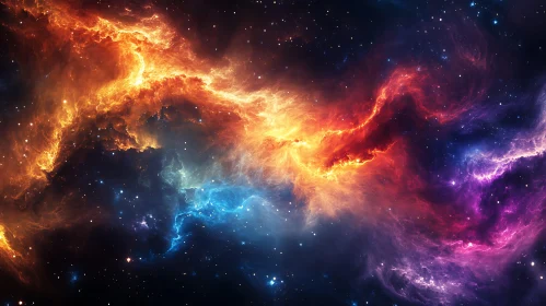 Cosmic Cloudscape: A Celestial Symphony