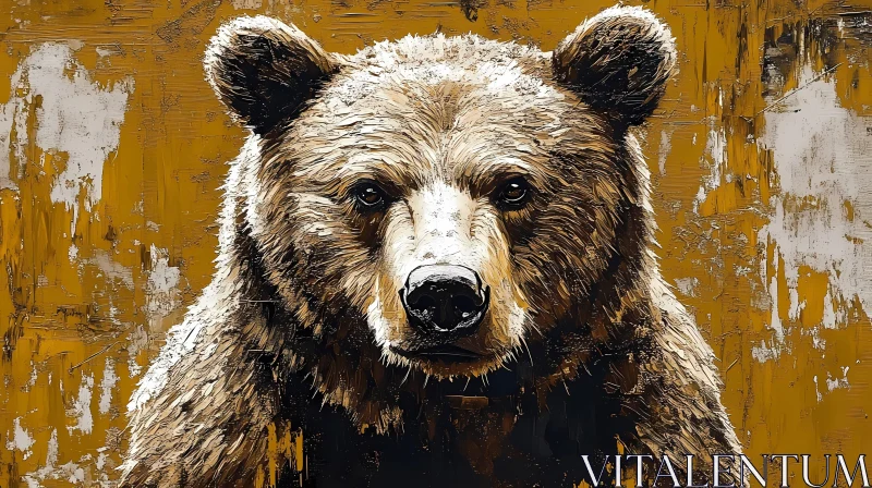 Painterly Bear Portrait