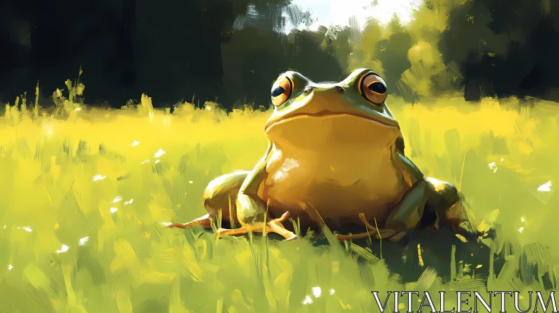 Field Frog in Sunlight
