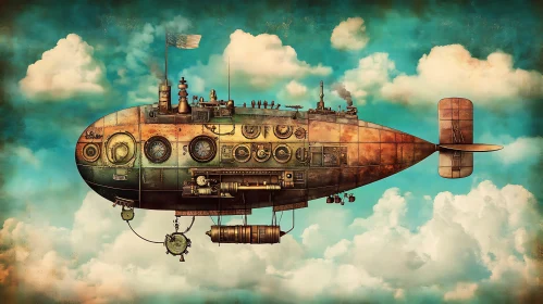 Airship in the sky