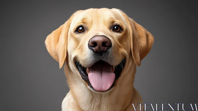 Friendly Labrador Dog Image AI Image