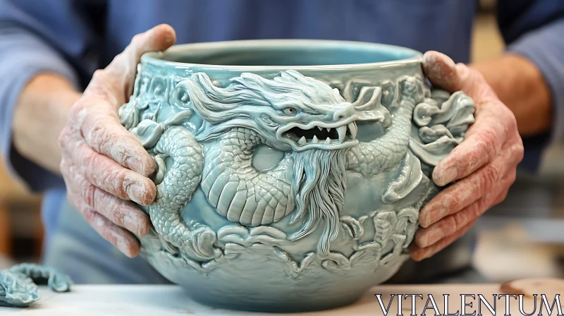 Sculpted Dragon Bowl