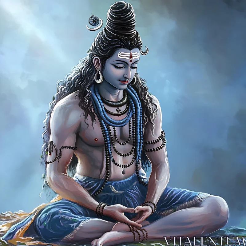 Meditative Shiva Artwork