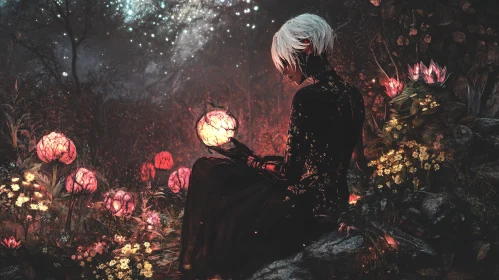 Luminous Orb in Mystic Garden