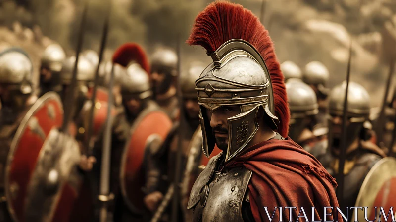 Ancient Roman Legionary Ready for Battle