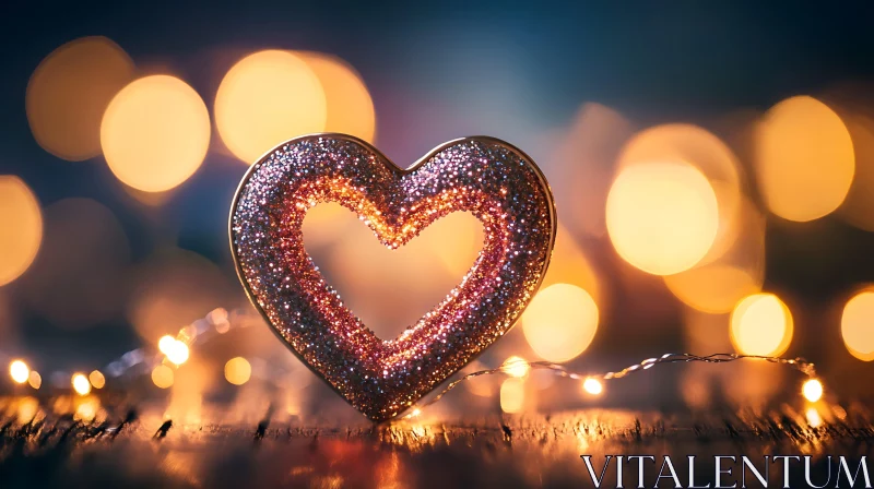 Romantic Heart with Bokeh Effect