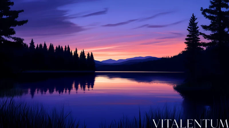 Sunset Over Still Waters