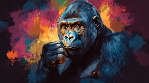Gorilla Artistic Expression