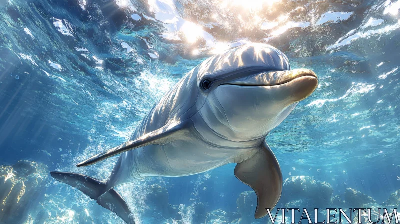 Graceful Dolphin Swimming