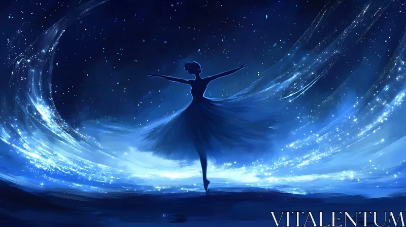 Ethereal Ballet Dancer Silhouette