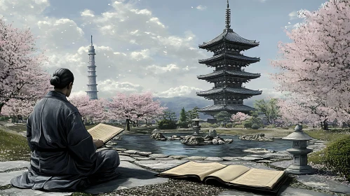 Tranquil Japanese Garden Scene
