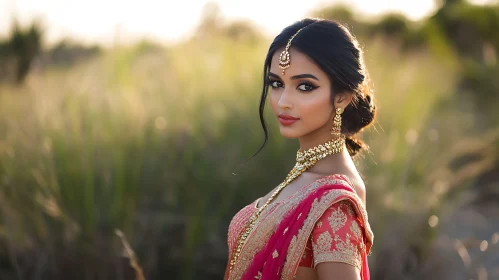 Indian Woman with Traditional Jewelry