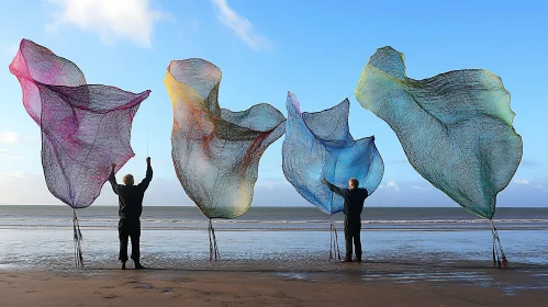 Colorful Sculptures by the Sea