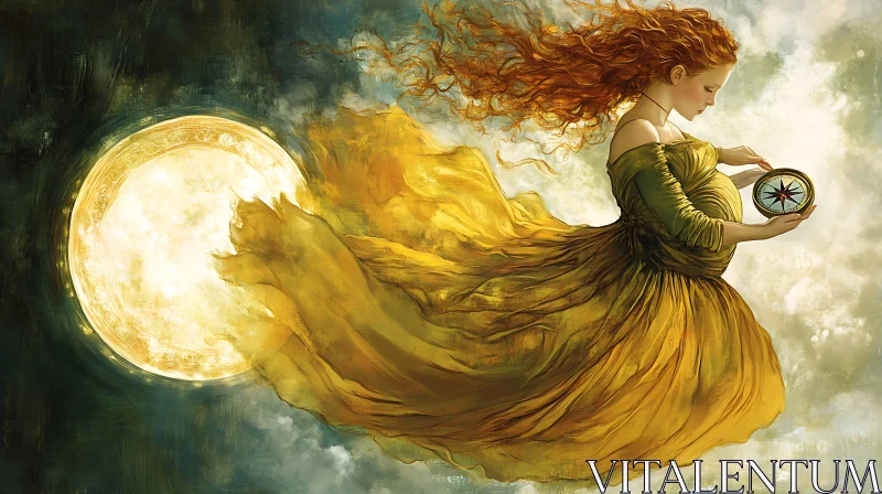 Moonlit Navigator: A Woman's Journey