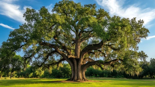 Ancient Oak Tree Landscape