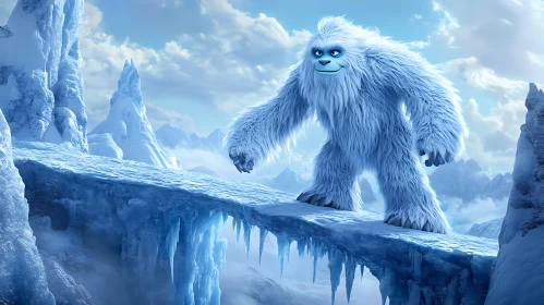 Blue Yeti in a Winter Wonderland