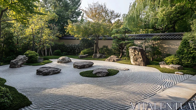 Zen Garden: A Peaceful Retreat AI Image