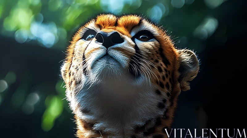 Cheetah Close-Up Portrait AI Image