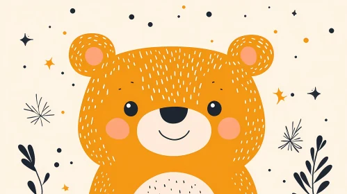Cute Cartoon Bear Art