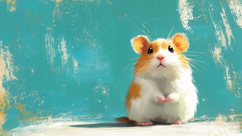 Charming Hamster Art Piece