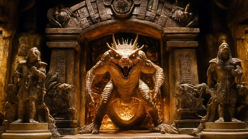 Temple Guardian: Dragon and Statues