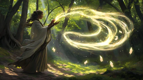 Mystical Forest Spellcasting