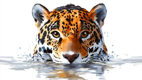 Jaguar Art in Water