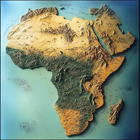 Africa Topographical Art