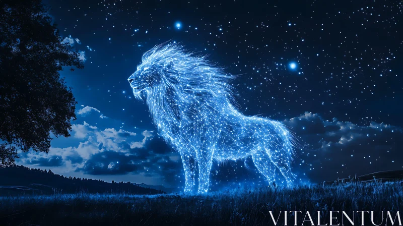 AI ART Star Lion