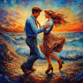 Sunset Dance by the Sea