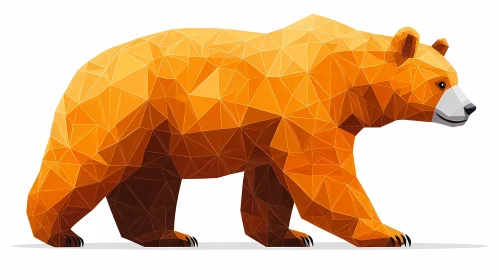 Geometric Bear Illustration