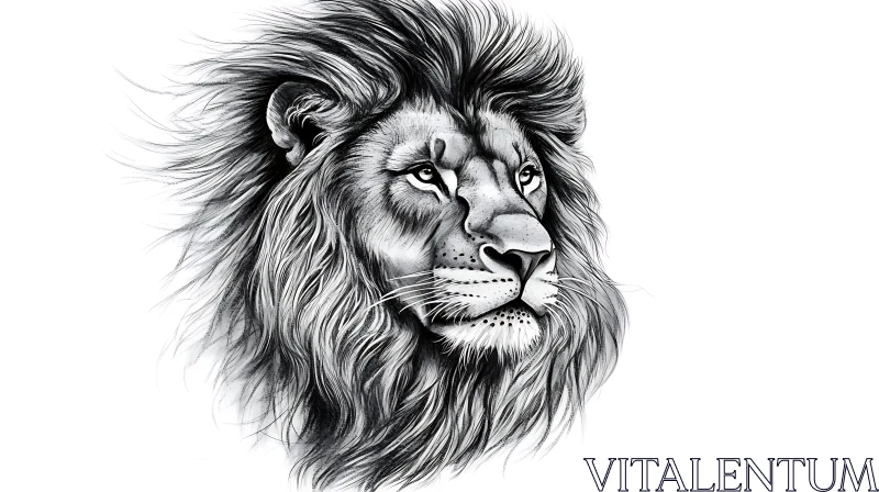 AI ART Lion Portrait