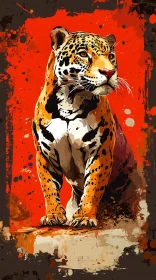 Abstract Jaguar Painting