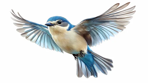 Blue Bird Illustration