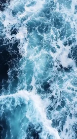 Ocean Waves Aerial Perspective