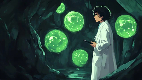 Glowing Orbs Cave Science