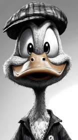 Duck Character in a Hat