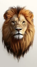 Regal Lion Art Piece