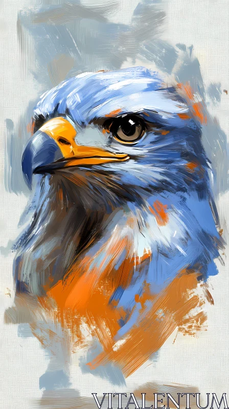 AI ART Digital Painting of a Bird