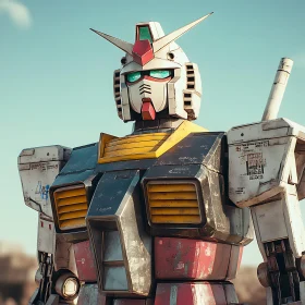 Futuristic Robot Close-Up