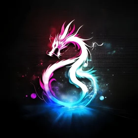 Luminous Dragon Graphic Art