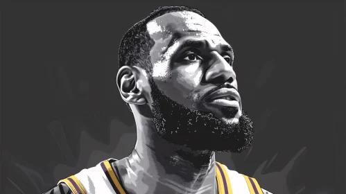 LeBron James Sports Art