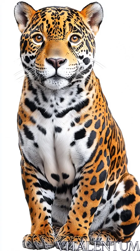 AI ART Stunning Jaguar with Spotted Coat