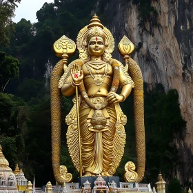 Majestic Golden Statue in Kuala Lumpur