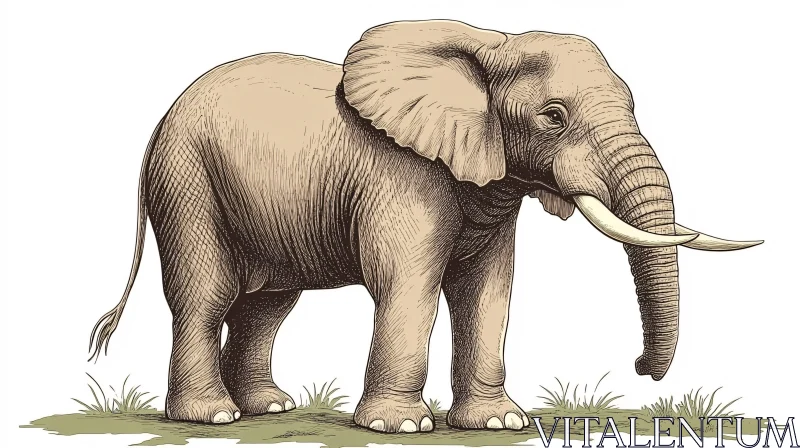 Elephant Artwork AI Image