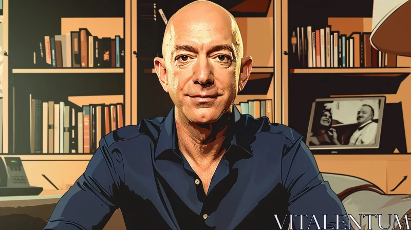 AI ART Jeff Bezos Office Portrait