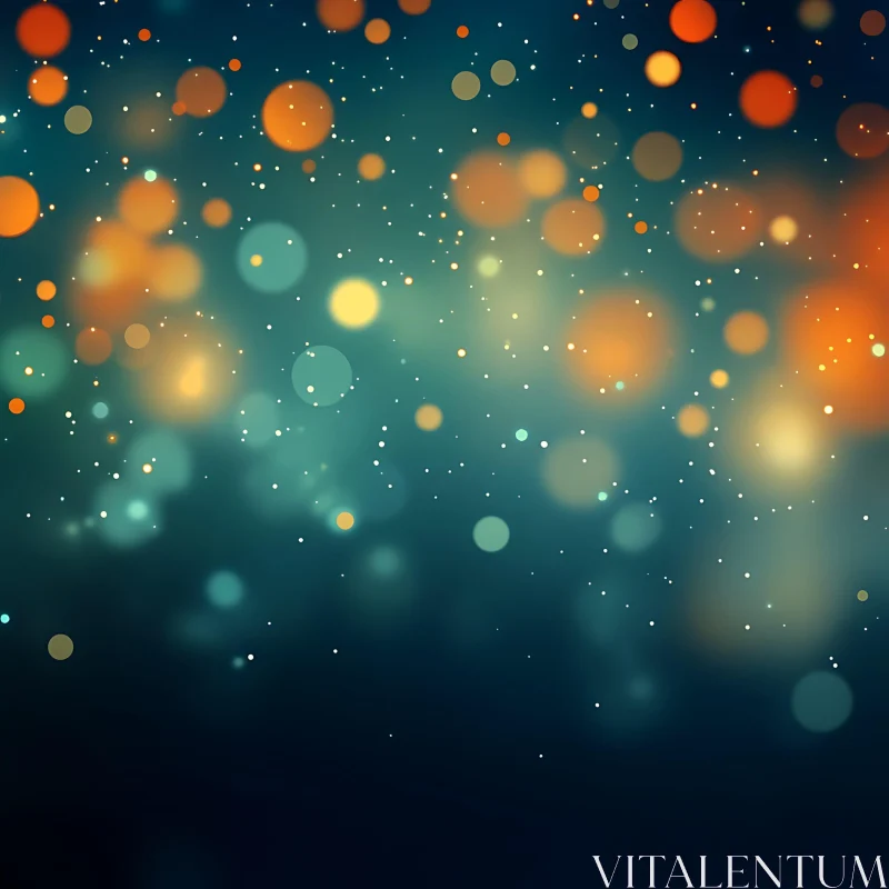 AI ART Blurred Lights Abstract Design