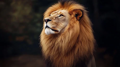 Lion with Golden Mane